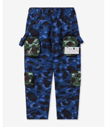 BAPE X UNDEFEATED MULTI POUCH POCKET PANTS - NAVY à prix réduit toute l'année