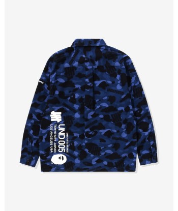 BAPE X UNDEFEATED COLOR CAMO FLANNEL JACKET - NAVY 50% de réduction en Octobre 2024