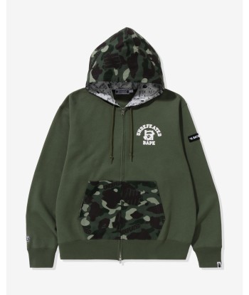 BAPE X UNDEFEATED COLOR CAMO RELAXED ZIP HOODIE du meilleur 