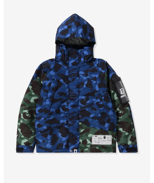 BAPE X UNDEFEATED COLOR CAMO SNOWBOARD JACKET - NAVY l'achat 