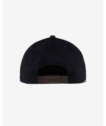 BAPE CORDUROY COLLEGE SNAP BACK CAP - NAVY 50-70% off 