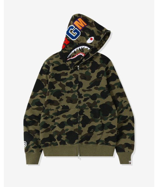 BAPE 1ST CAMO SHARK FULL ZIP HOODIE s'inspire de l'anatomie humaine