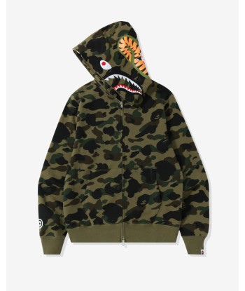 BAPE 1ST CAMO SHARK FULL ZIP HOODIE s'inspire de l'anatomie humaine