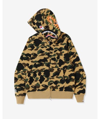 BAPE 1ST CAMO SHARK FULL ZIP HOODIE s'inspire de l'anatomie humaine