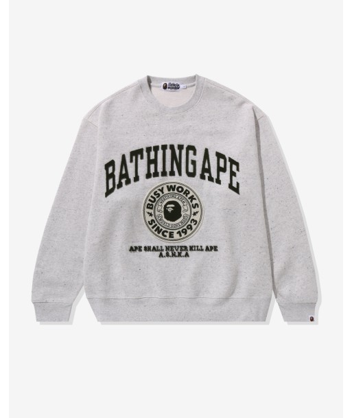 COLLEGE GRAPHIC CREWNECK - GRAY Les êtres humains sont 