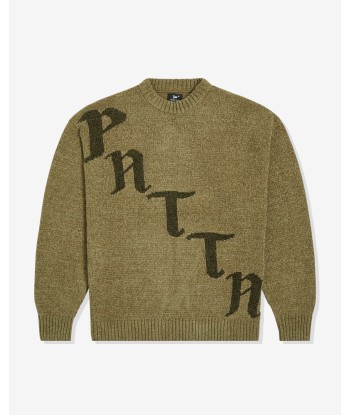 PATTA CHENILLE KNITTED SWEATER - SAGE livraison et retour toujours gratuits