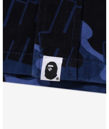 BAPE X UNDEFEATED COLOR CAMO FLANNEL JACKET - NAVY 50% de réduction en Octobre 2024