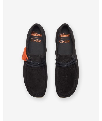 CLARKS X CIVILIST WALLABEE - BLACK/ NATURAL Véritable concentré