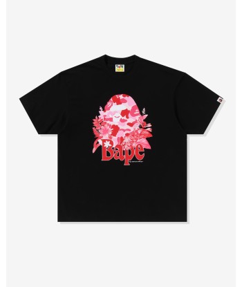 BAPE FLORA BIG APE HEAD RELAXED FIT TEE - BLACK pour bénéficier 