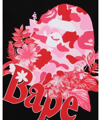 BAPE FLORA BIG APE HEAD RELAXED FIT TEE - BLACK pour bénéficier 