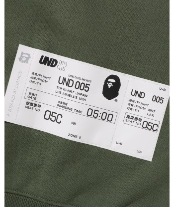 BAPE X UNDEFEATED COLOR CAMO RELAXED ZIP HOODIE du meilleur 