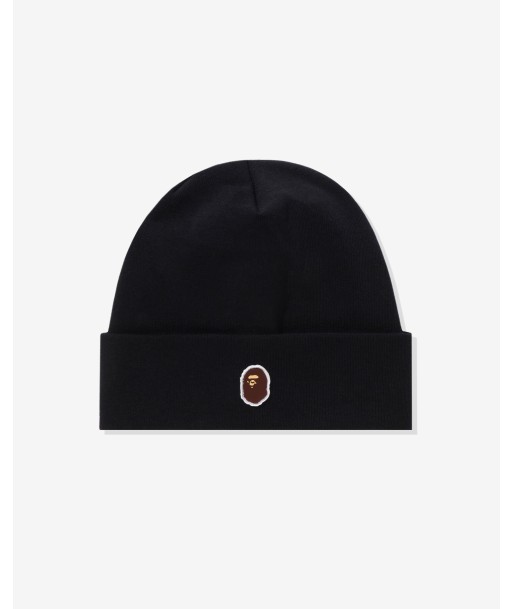 BAPE SILICON APE HEAD KNIT CAP - BLACK Economisez 