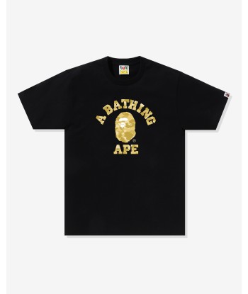 BAPE COLOR CAMO COLLEGE TEE - BLACK Profitez des Offres !