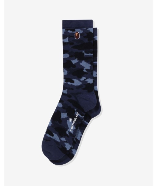 BAPE COLOR CAMO APE HEAD ONE POINT SOCKS pas cheres