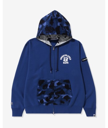 BAPE X UNDEFEATED COLOR CAMO RELAXED ZIP HOODIE du meilleur 