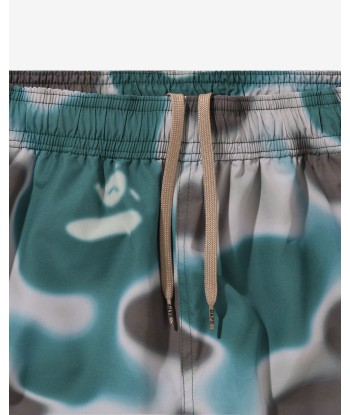 BAPE LIQUID CAMO ONE POINT BEACH SHORTS - OLIVEDRAB shop