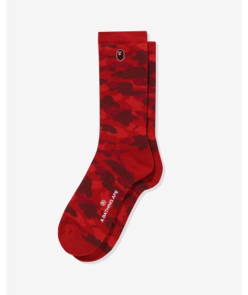 BAPE COLOR CAMO APE HEAD ONE POINT SOCKS pas cheres