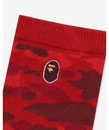 BAPE COLOR CAMO APE HEAD ONE POINT SOCKS pas cheres