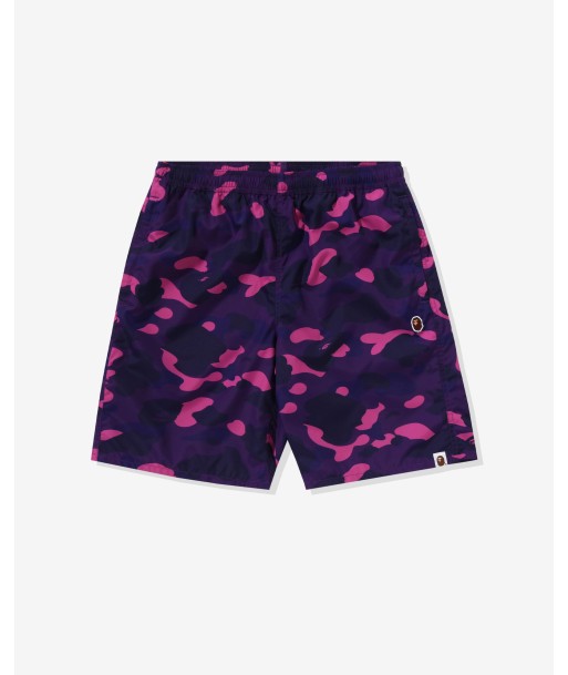 BAPE COLOR CAMO APE HEAD ONE POINT BEACH SHORT Venez acheter