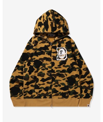 BAPE 1ST CAMO BAPE FULL ZIP HOODIE - YELLOW ou a consommer sur place