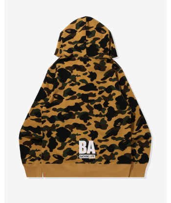 BAPE 1ST CAMO BAPE FULL ZIP HOODIE - YELLOW ou a consommer sur place