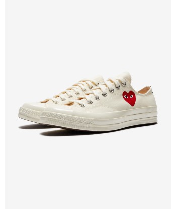 CONVERSE X CDG SINGLE HEART CHUCK 70 OX - MILK/ BLACK la livraison gratuite