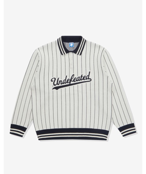 UNDEFEATED L/S KNIT POLO - NAVY STRIPE s'inspire de l'anatomie humaine