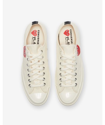 CONVERSE X CDG SINGLE HEART CHUCK 70 OX - MILK/ BLACK la livraison gratuite