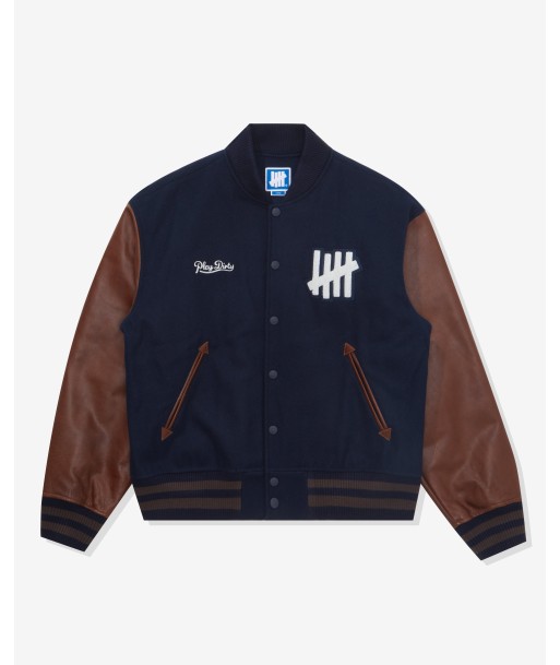 UNDEFEATED WOOL VARSITY JACKET - NAVY plus qu'un jeu 