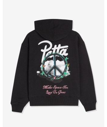 PATTA XEROX PEACE BOXY HOODIE - BLACK d'Europe débarque