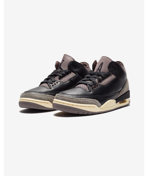 JORDAN X A MA MANIERE WOMEN'S AJ 3 RETRO - BLACK/ FLATPEWTER de technologie