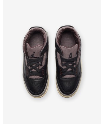 JORDAN X A MA MANIERE WOMEN'S AJ 3 RETRO - BLACK/ FLATPEWTER de technologie