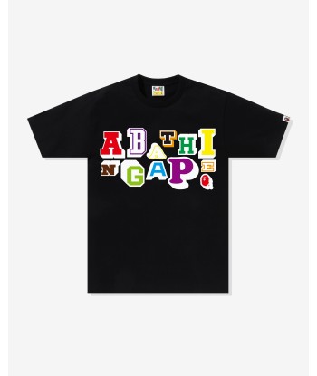 BAPE VARSITY FONT TEE - BLACK Fin de série