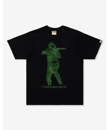 BAPE BITMAP SOLDIER TEE - BLACK du meilleur 