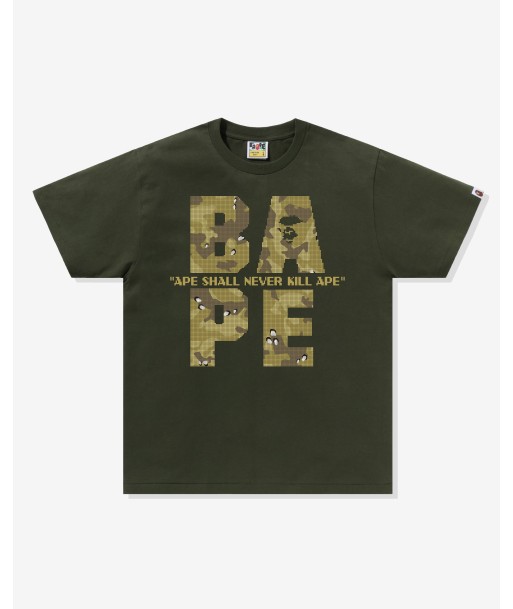 BAPE BITMAP LOGO TEE - OLIVEDRAB acheter