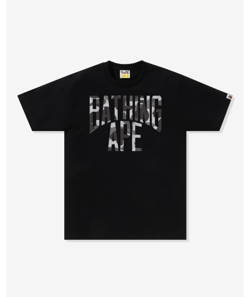 BAPE HEATHER GRAY CAMO BATHING APE TEE - BLACK Profitez des Offres !