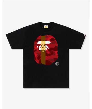 BAPE COLOR CAMO TRANSFORM BIG APE HEAD TEE - BLACK pas cher