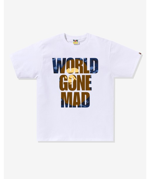 BAPE COLOR CAMO WGM APE HEAD OVERLAP TEE - WHITE en stock