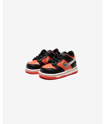 NIKE TD DUNK LOW - BLACK/ METALLICSILVER/ PICANTERED Fin de série