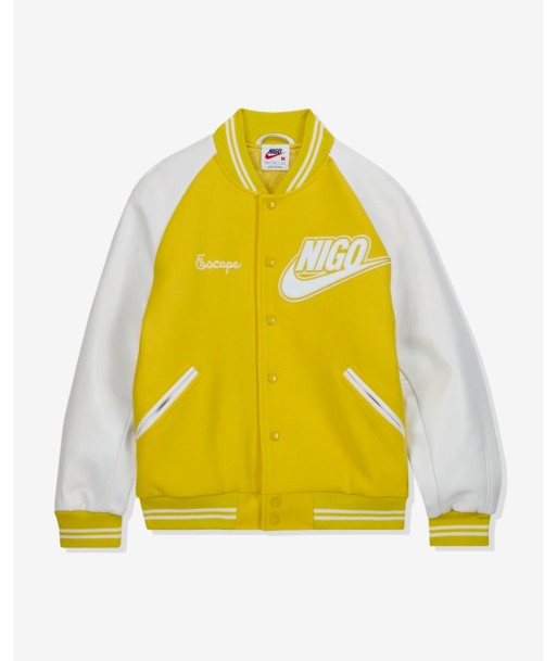 NIKE X NIGO NRG VARSITY JACKET - SPEEDYELLOW/ WHITE la chaussure