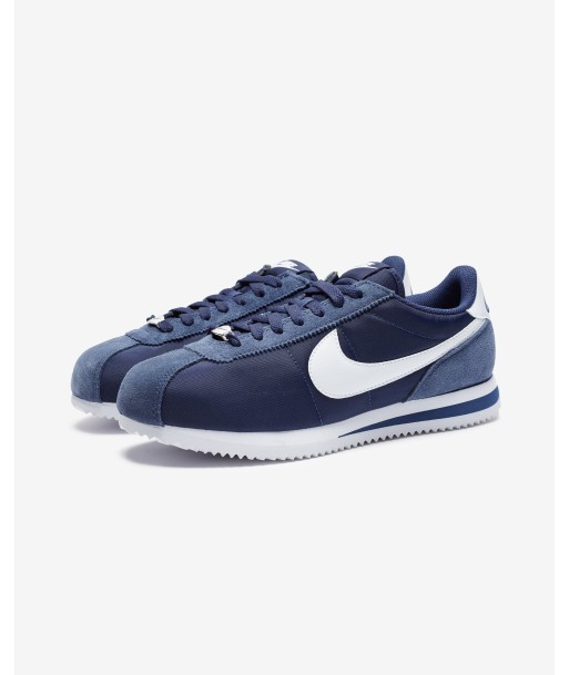 NIKE WOMEN'S CORTEZ TEXTILE - MIDNIGHTNAVY/ WHITE chez Cornerstreet bien 