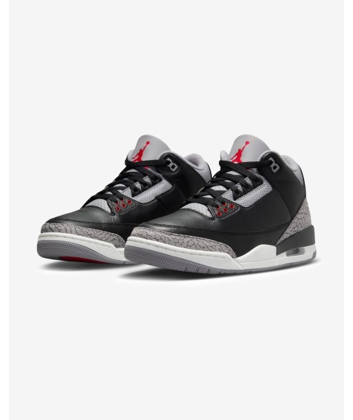 JORDAN AJ 3 RETRO - BLACK/ FIRERED/ CEMENTGREY Paris Déstockage Promo