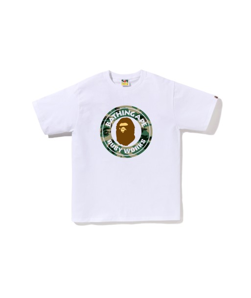 BAPE WOODLAND CAMO BUSY WORKS TEE - WHITE Fin de série