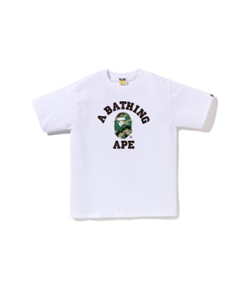 BAPE WOODLAND CAMO COLLEGE TEE - WHITE Toutes les collections ici