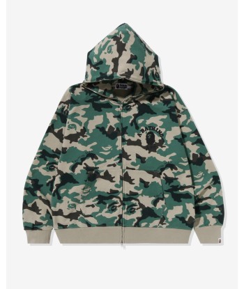 BAPE WOODLAND CAMO LOOSE FIT FULL ZIP HOODIE - OLIVE Livraison rapide