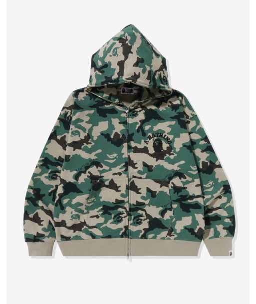 BAPE WOODLAND CAMO LOOSE FIT FULL ZIP HOODIE - OLIVE Livraison rapide