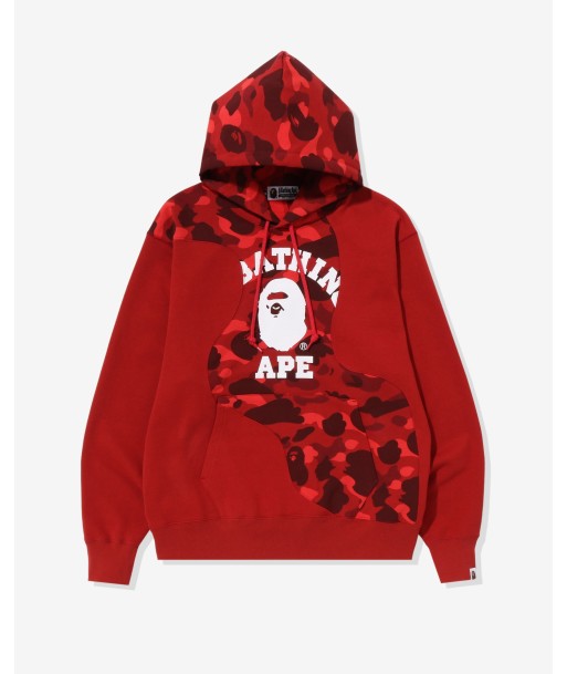 BAPE COLOR CAMO COLLEGE CUTTING RELAXED HOODIE - RED pour bénéficier 