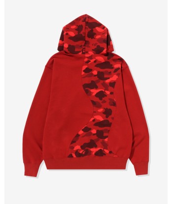 BAPE COLOR CAMO COLLEGE CUTTING RELAXED HOODIE - RED pour bénéficier 