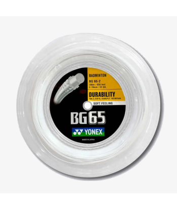 Yonex BG 65 200m Badminton String (White) 50% de réduction en Octobre 2024