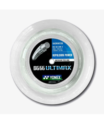 Yonex BG 66 Ultimax 200m Badminton String (Metallic White) la colonne vertébrale